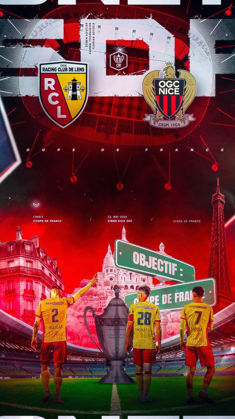 RC Lens vs OGC Nice — Finale Coupe de France 2026