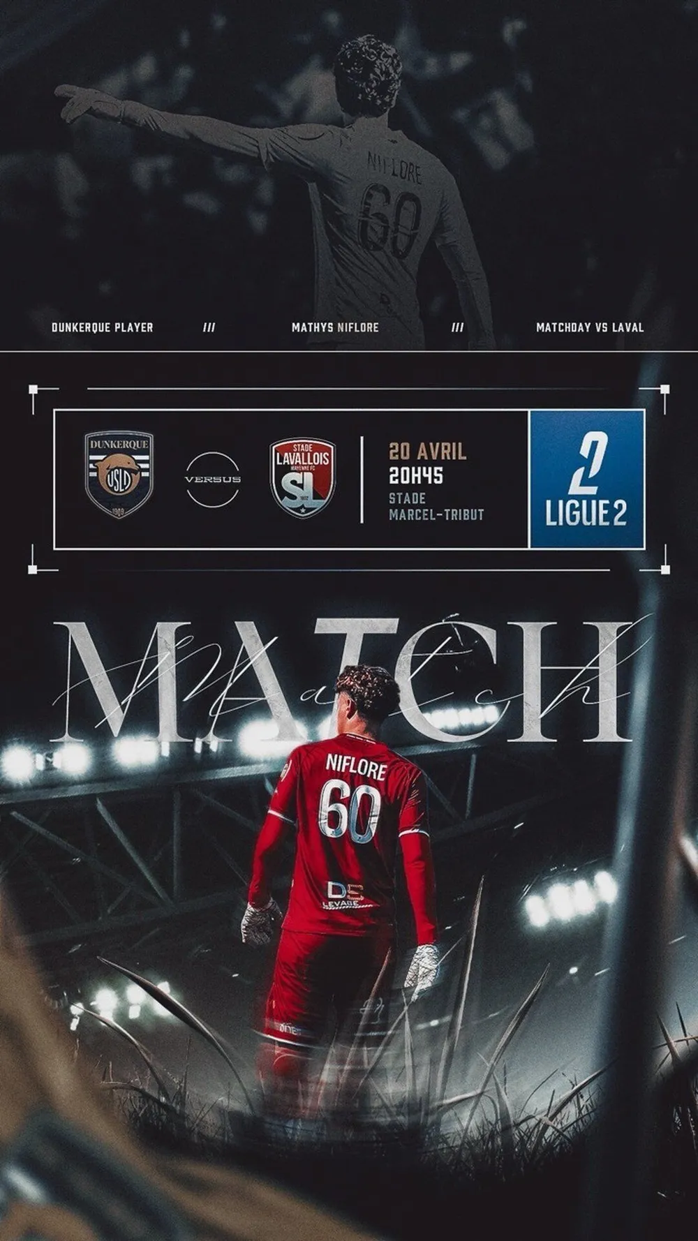 Mathys Niflore — USL Dunkerque vs Stade Lavallois